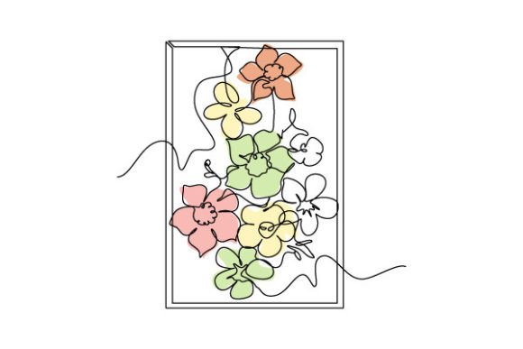 Beautiful Home Decoration, Little Flowers Graphics & Illustrations