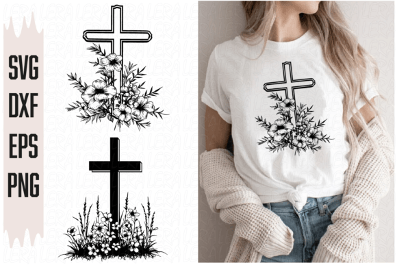 Cross Flowers: Premium Graphics for Brand Illustrations