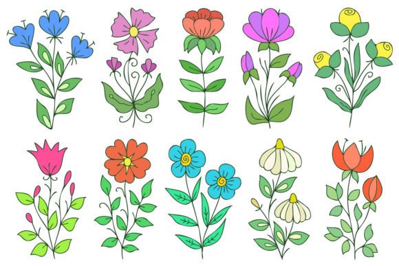 Cute Flower Graphics & Illustrations for Blogs
