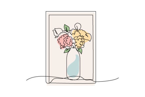 Flowers in Vase Graphics & Illustrations Review