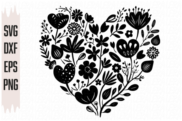 Heart Flowers: Graphics and Illustrations for Branding