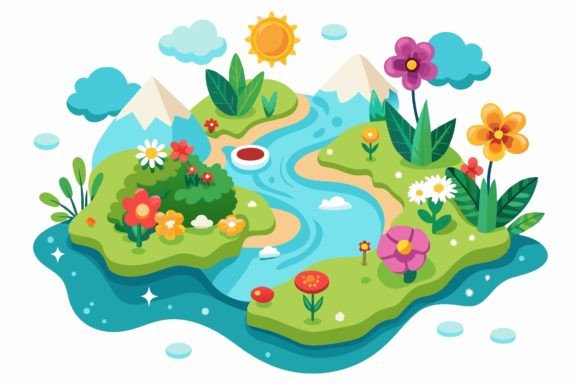 Map Cartoon Graphics: Fresh Illustrations for Blogs