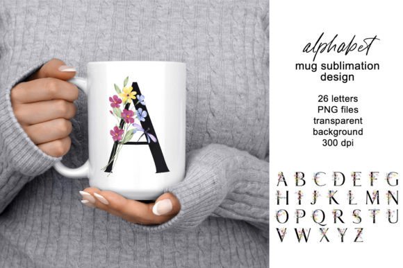 Mug Sublimation Letters: Graphics for Crafts