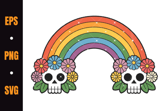 Rainbow Skulls Graphics & Illustrations Review