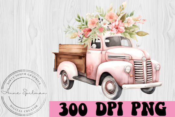 Review: Old Time Pink Pickup Truck Flowers for Embroidery