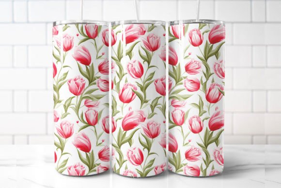 Tulip Flowers 20oz Wrap: Graphics & Illustrations